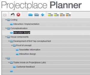 Projectplace Planner - Listenansicht