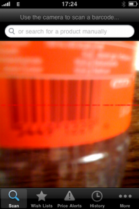 ShopSavvy auf dem iPhone - Barcode scannen