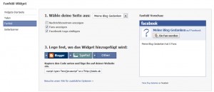 facebook - Fanbox Widget erstellen
