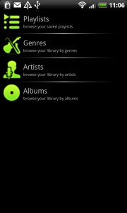 AudioBox.fm - Android App Startbildschirm