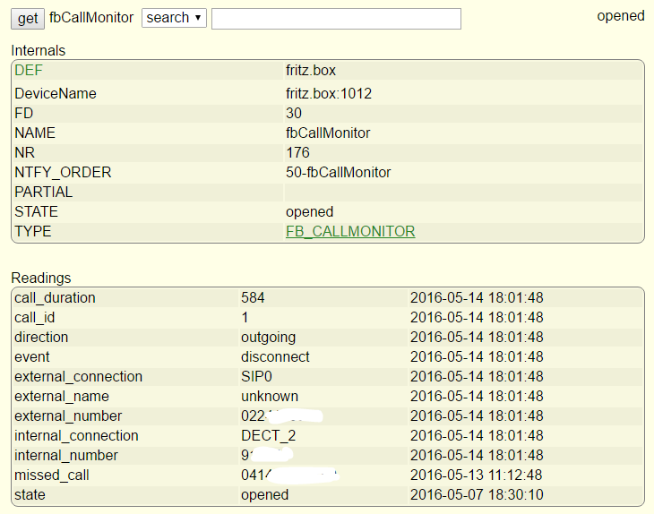 Infos, die der Fritzbox Callmonitor innerhalb FHEM liefert