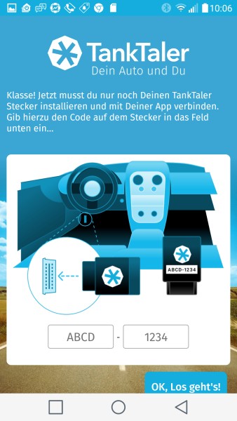 TankTaler mit der App verbinden